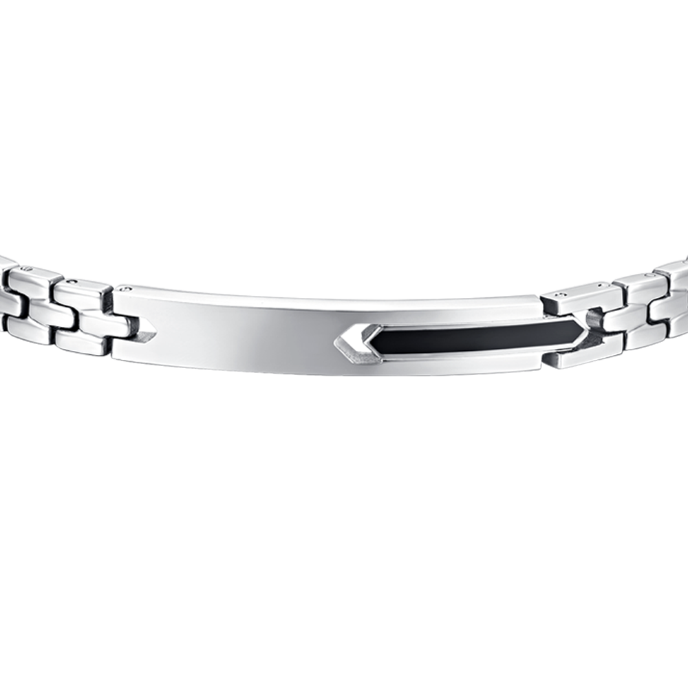BRAZALETE DE ACERO IP ELEMENT NEGRO PARA HOMBRE