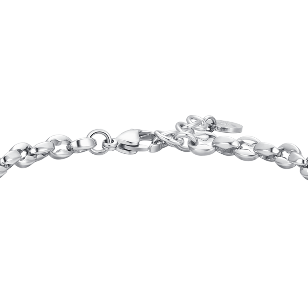 PULSERA DE ACERO PARA HOMBRE CON CRUZ