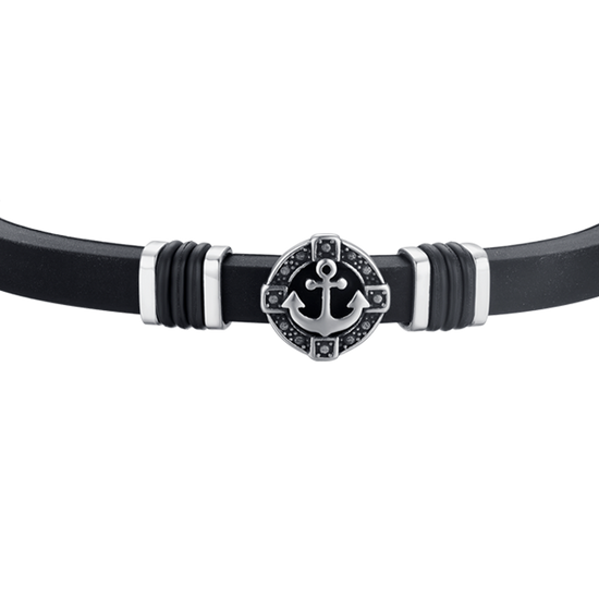 PULSERA DE SILICONA PARA HOMBRE CON ANCLA