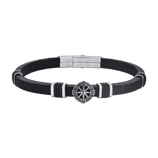 PULSERA DE SILICONA ROSA DE LOS VIENTOS DE LOS HOMBRES