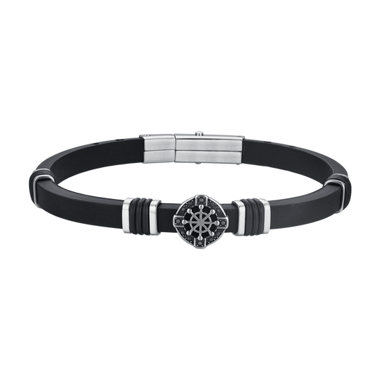 PULSERA TIMÓN DE SILICONA PARA HOMBRE