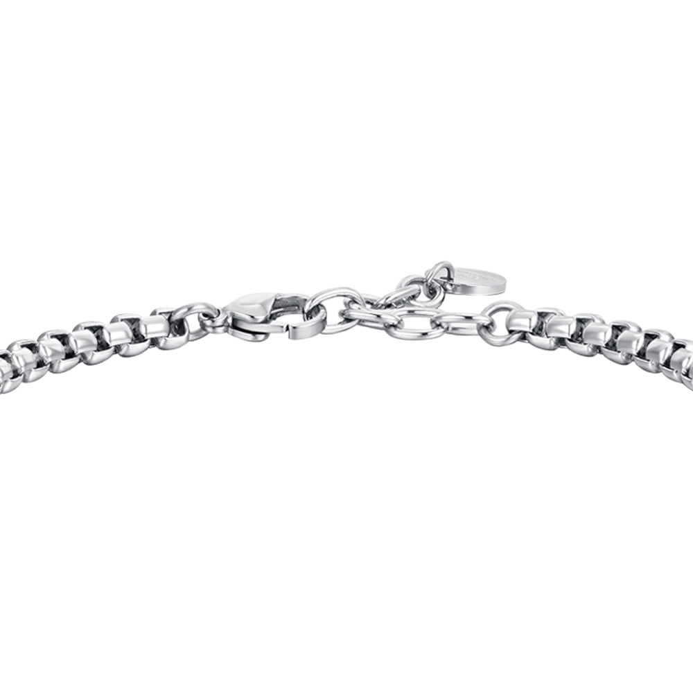 BRAZALETE DE HOMBRE DE ACERO Y ORO IP