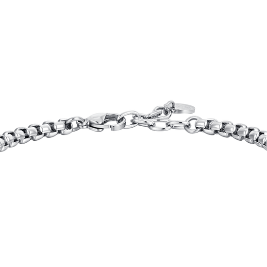 BRAZALETE DE HOMBRE DE ACERO Y ORO IP