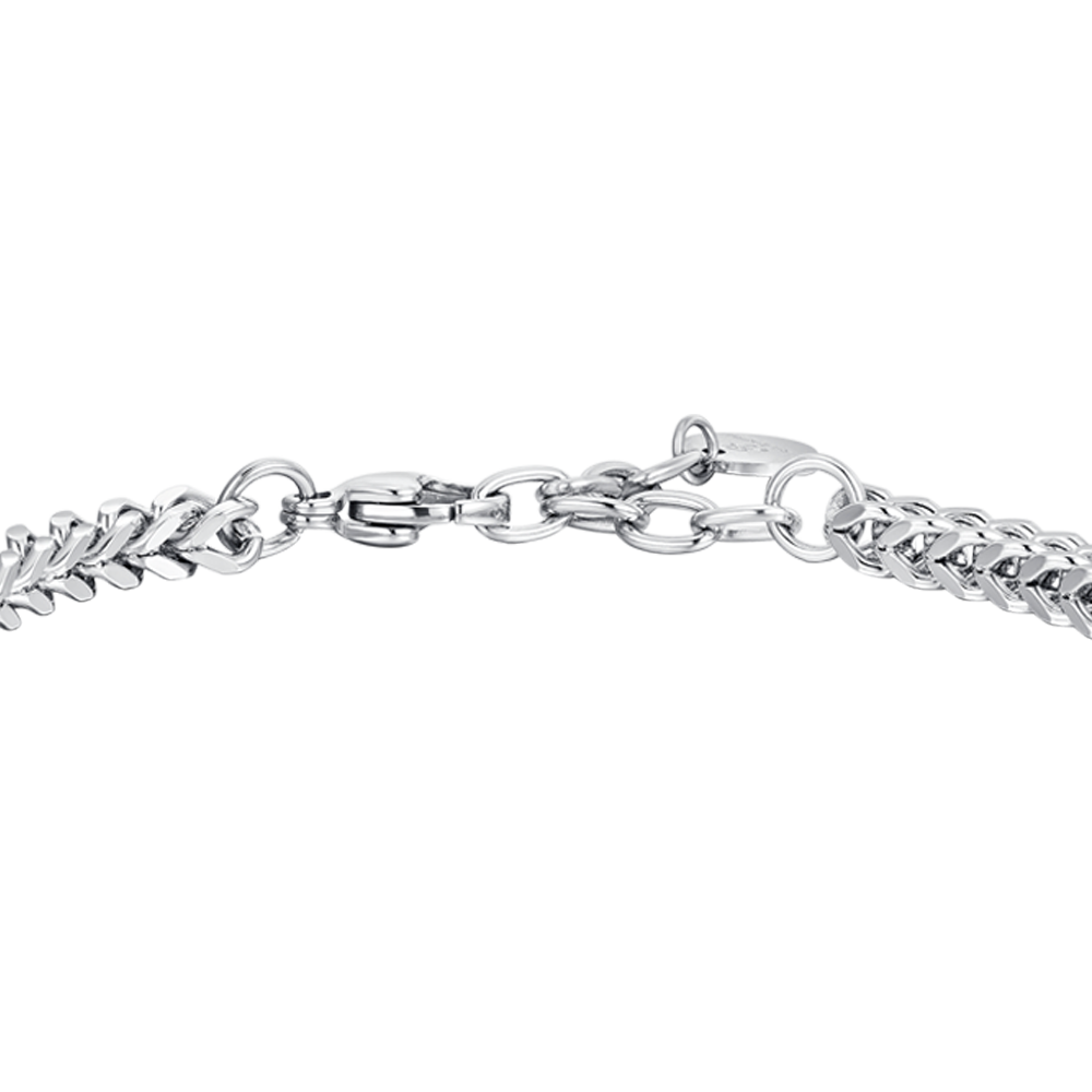 BRAZALETE DE HOMBRE DE ACERO IP ORO ROSA