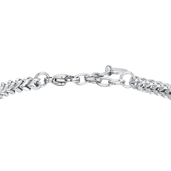 BRAZALETE DE HOMBRE DE ACERO IP ORO ROSA