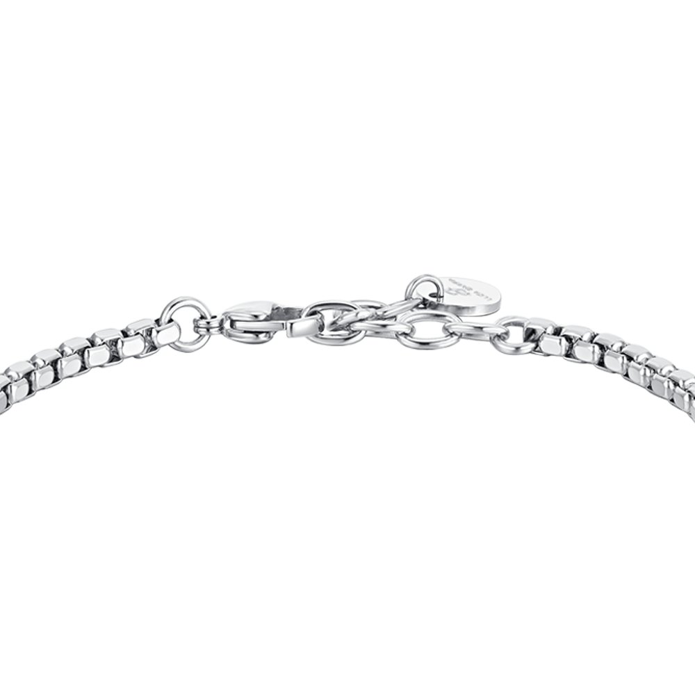 BRAZALETE DE ACERO PARA HOMBRE IP ELEMENTOS DE ACERO NEGRO