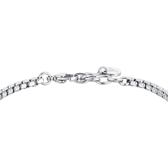 BRAZALETE DE ACERO PARA HOMBRE IP ELEMENTOS DE ACERO NEGRO