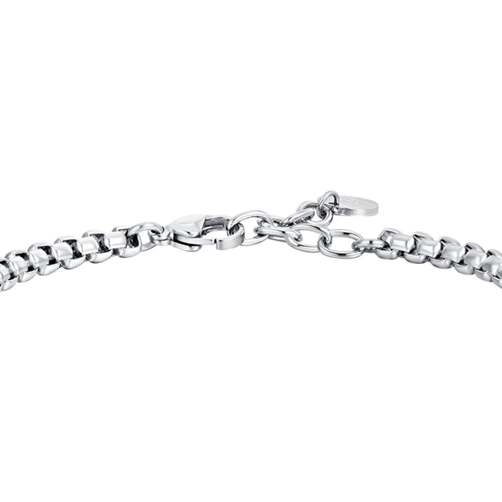 BRAZALETE DE ACERO PARA HOMBRE CON ELEMENTOS CENTRALES