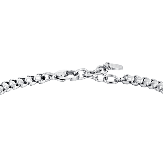 BRAZALETE DE ACERO PARA HOMBRE CON ELEMENTOS CENTRALES