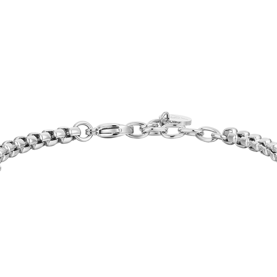 BRAZALETE DE ACERO PARA HOMBRE ELEMENTOS CERÁMICOS AZULES