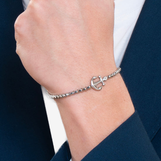 PULSERA DE ACERO PARA HOMBRE CON ANCLA