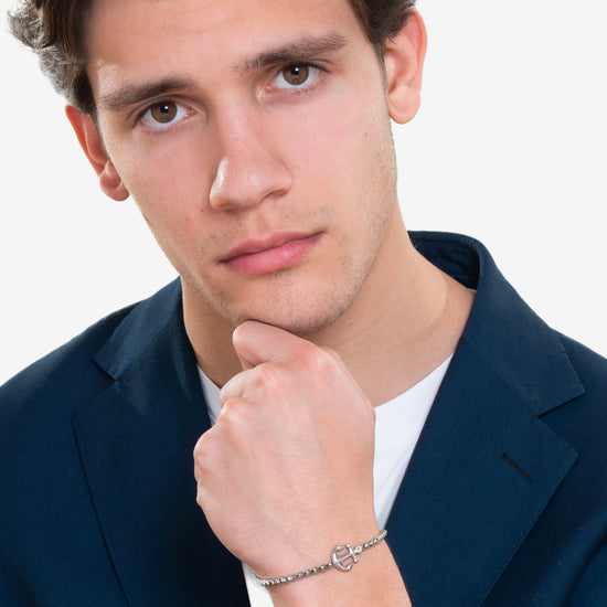 PULSERA DE ACERO PARA HOMBRE CON ANCLA