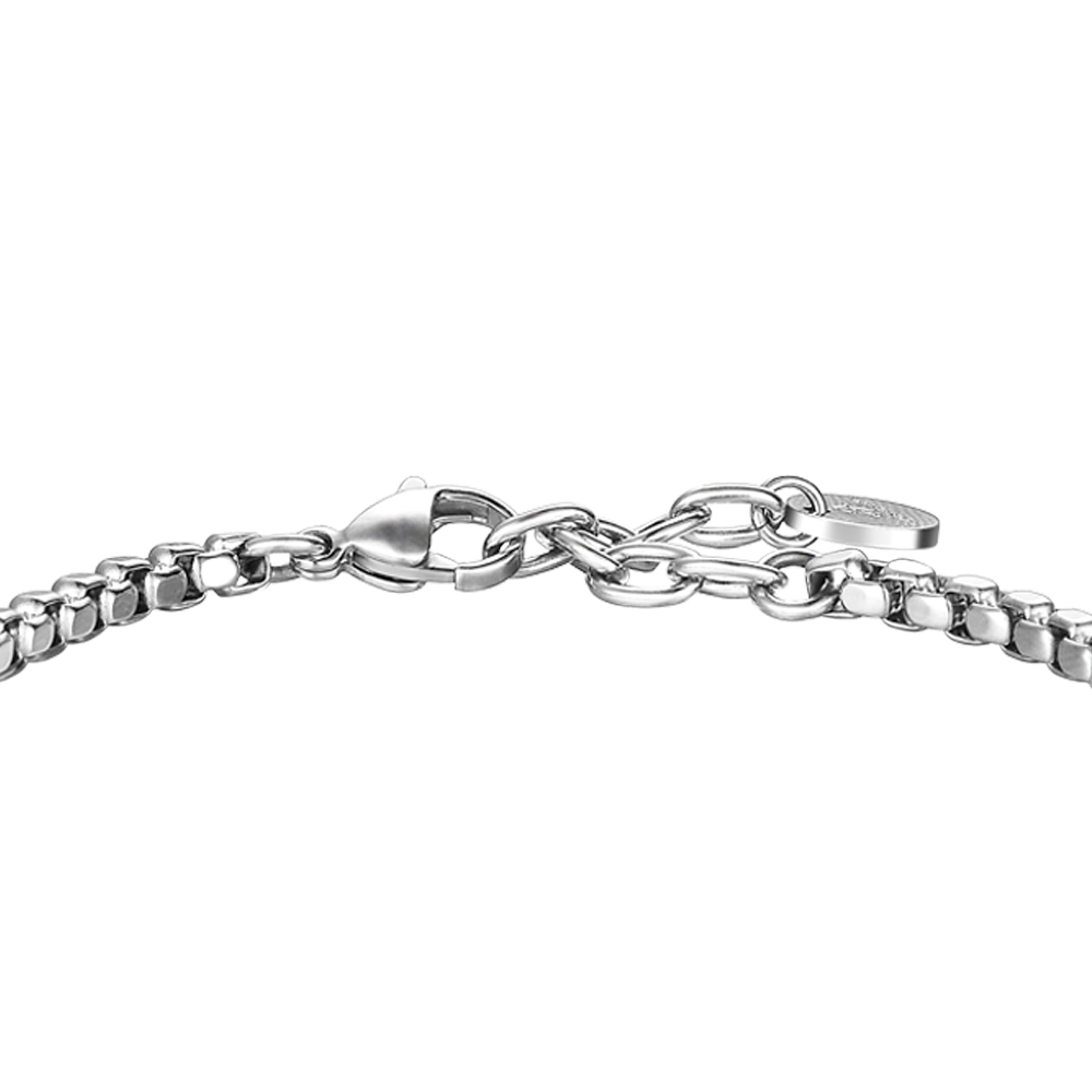 BRAZALETE DE ACERO PARA HOMBRE CON ROSA DE LOS VIENTOS