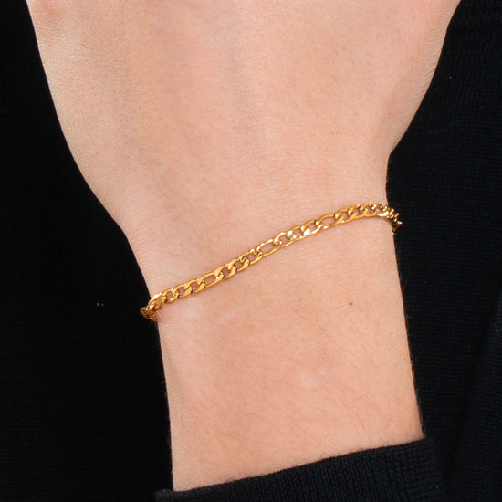 Carica immagine nella Galleria BRACCIALE UOMO IN ACCIAIO  IP GOLD
