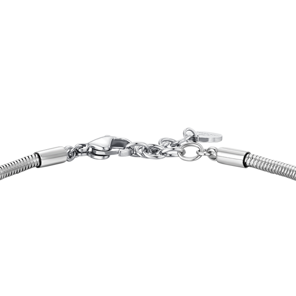 BRACCIALE UOMO IN ACCIAIO CON ELEMENTI IN ACCIAIO CON EFFETTO VINTAGE E SFERE