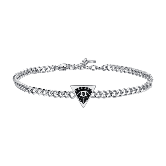 BRACCIALE UOMO IN ACCIAIO CON OCCHIO