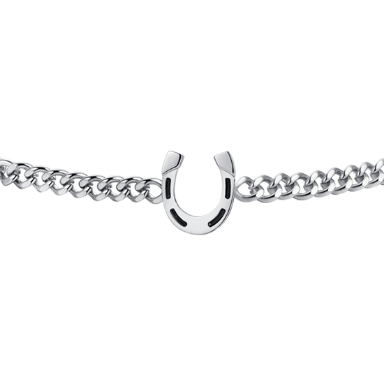 BRACCIALE UOMO IN ACCIAIO CON FERRO DI CAVALLO