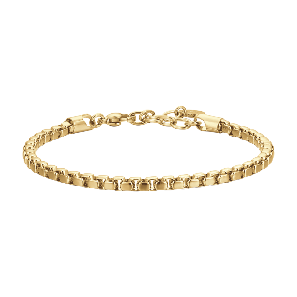 BRAZALETE DE HOMBRE IP ORO ACERO
