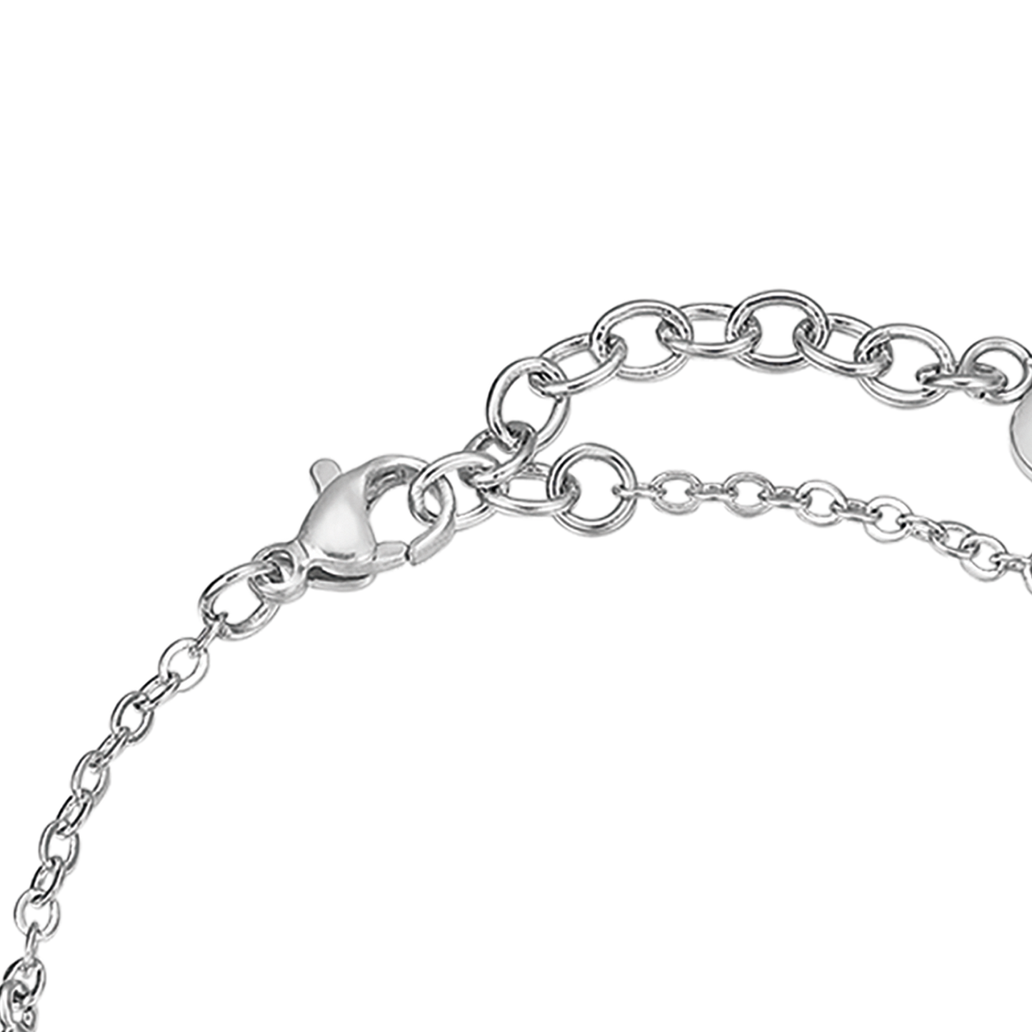 PULSERA DE ACERO ÁRBOL DE LA VIDA PARA MUJER CON COLGANTE IP Y CORAZONES