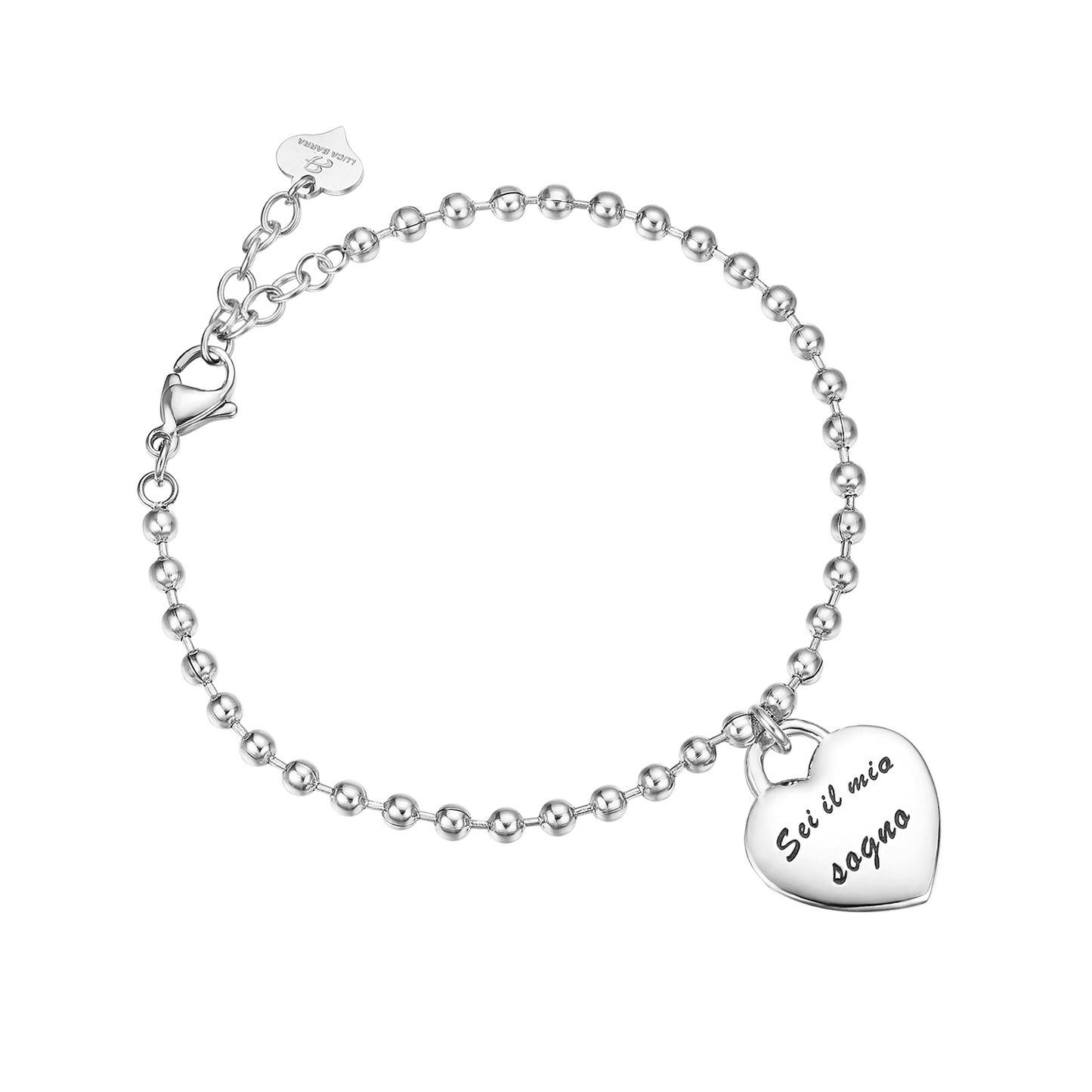 BRACCIALE IN ACCIAIO CON CIONDOLO IN METALLO SEI IL MIO SOGNO