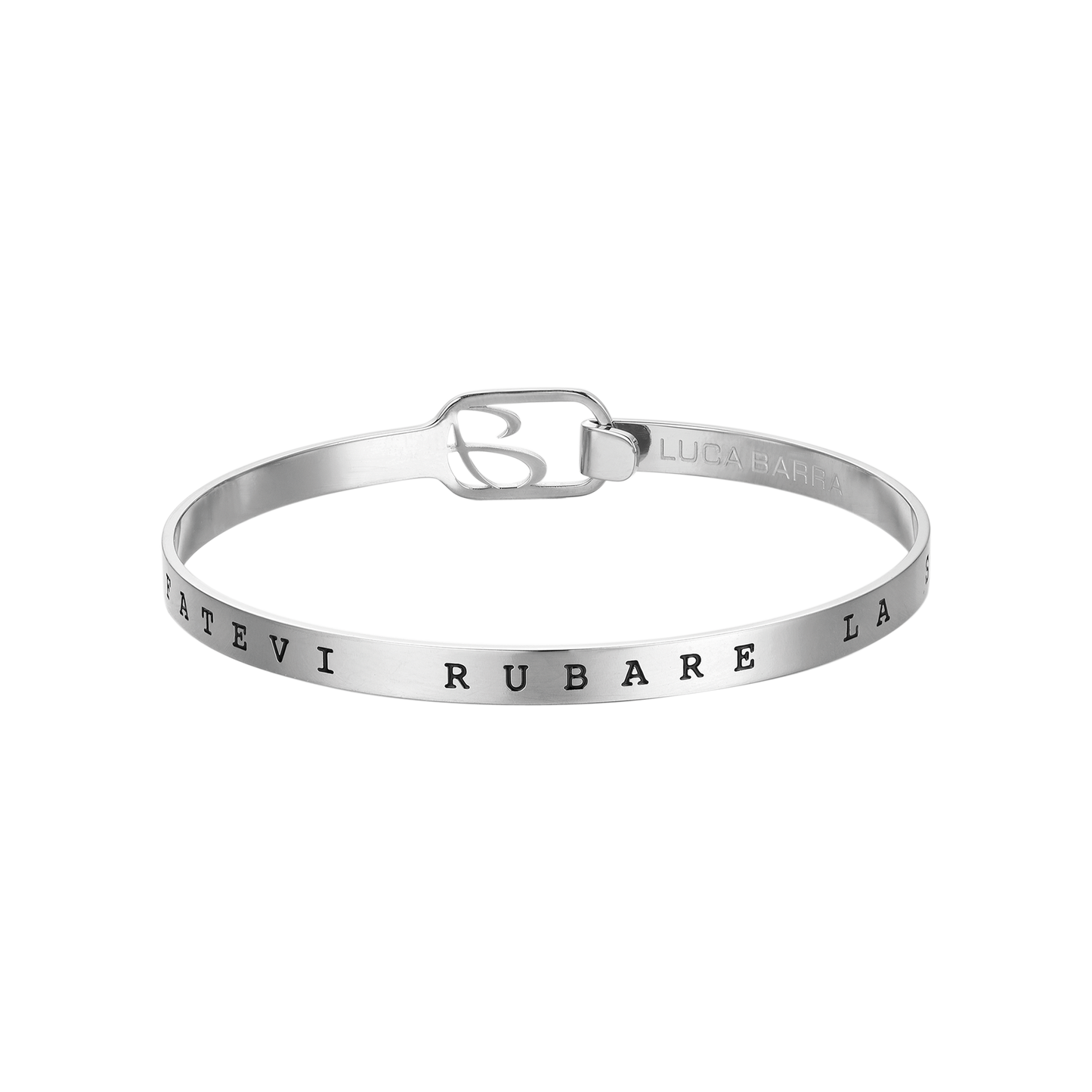 PULSERA RÍGIDA DE ACERO "NO TE DEJES ROBAR LA ESPERANZA