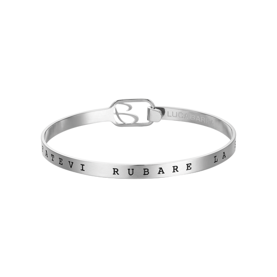PULSERA RÍGIDA DE ACERO "NO TE DEJES ROBAR LA ESPERANZA