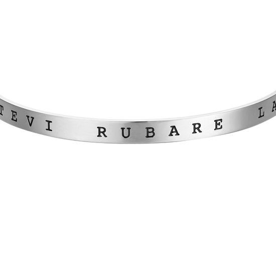 PULSERA RÍGIDA DE ACERO "NO TE DEJES ROBAR LA ESPERANZA