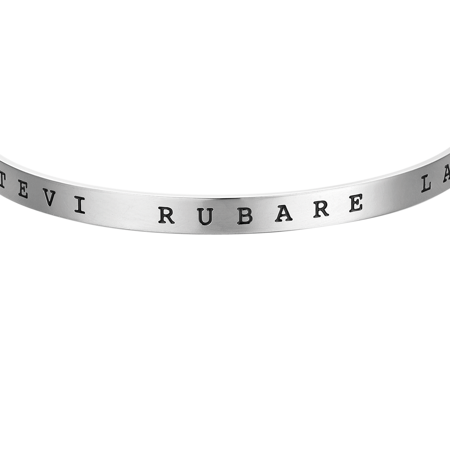 PULSERA RÍGIDA DE ACERO "NO TE DEJES ROBAR LA ESPERANZA