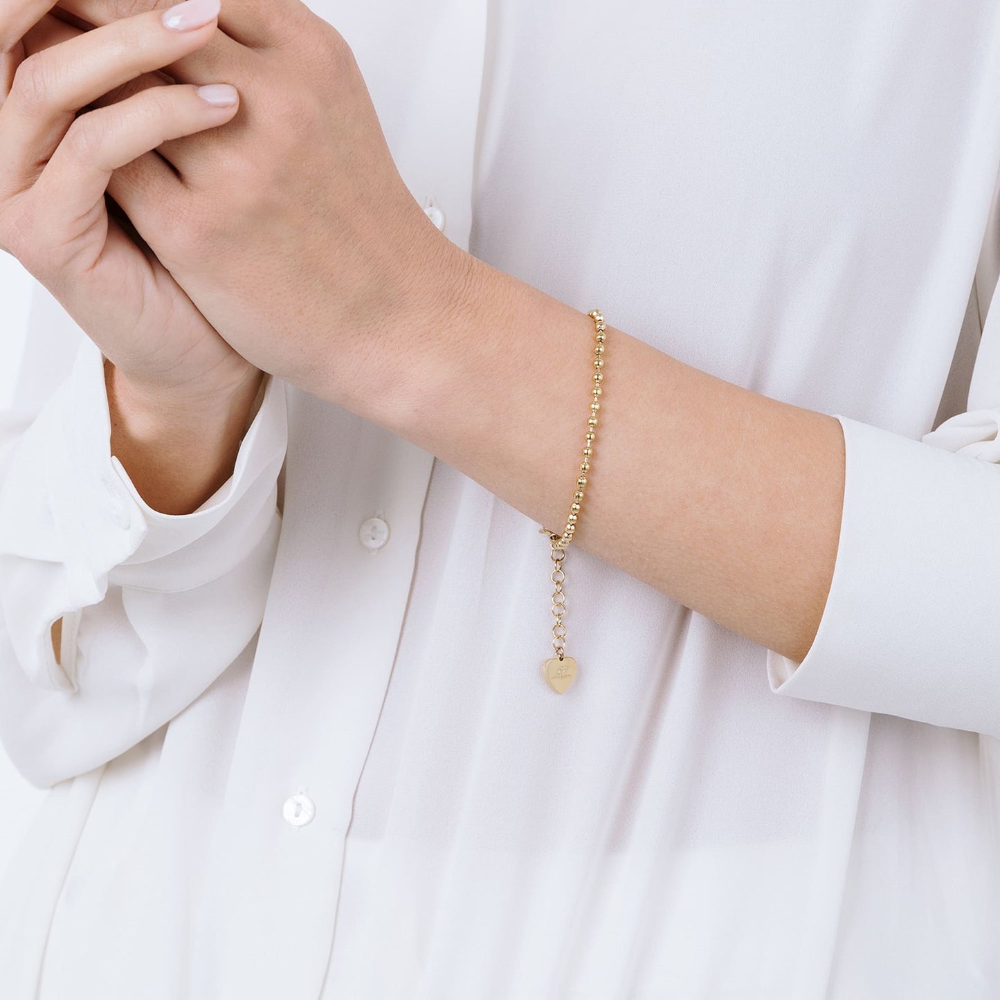 PULSERA DE ACERO GRANALLADO PARA MUJER