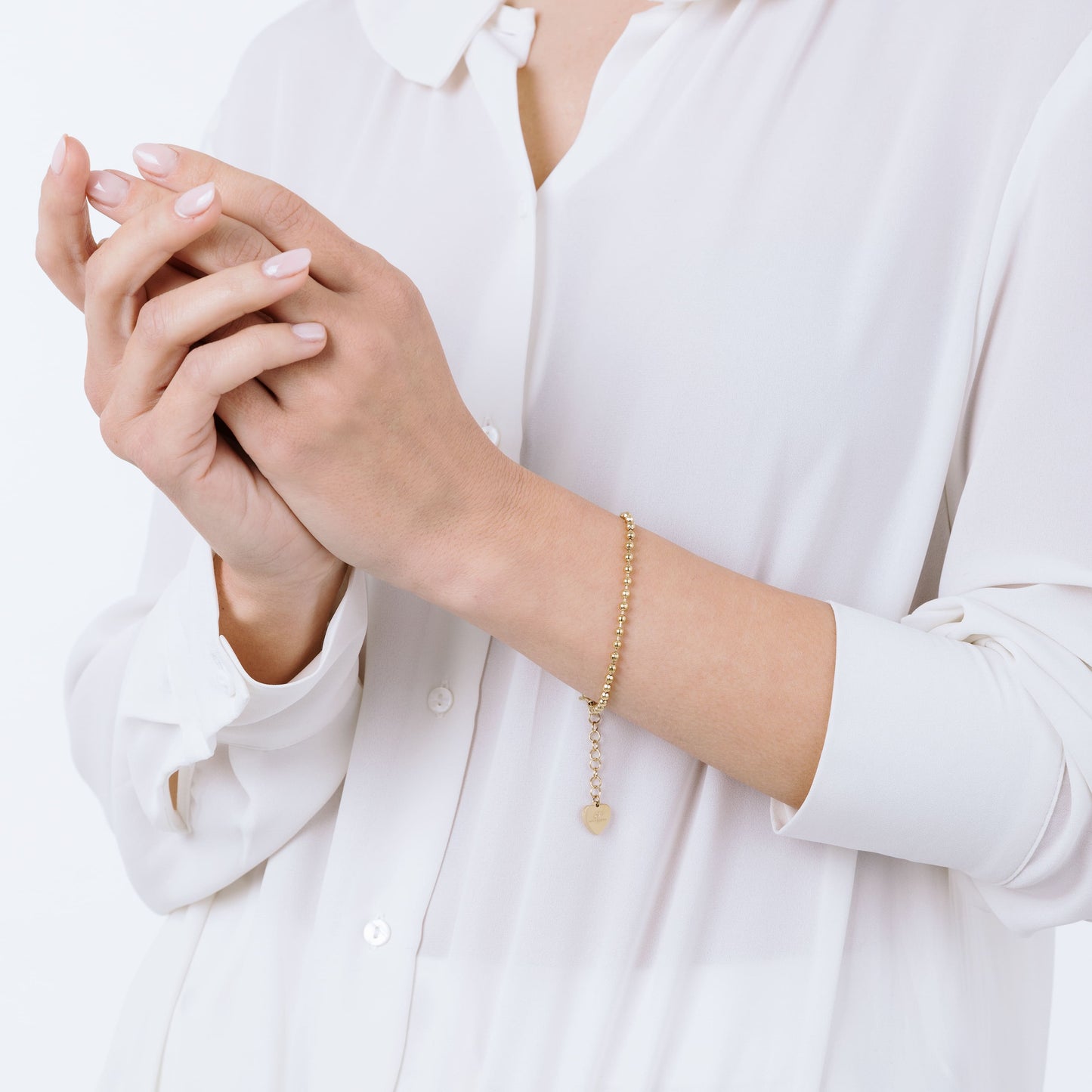 PULSERA DE ACERO GRANALLADO PARA MUJER