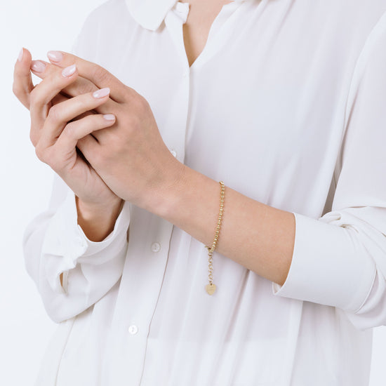 PULSERA DE ACERO GRANALLADO PARA MUJER