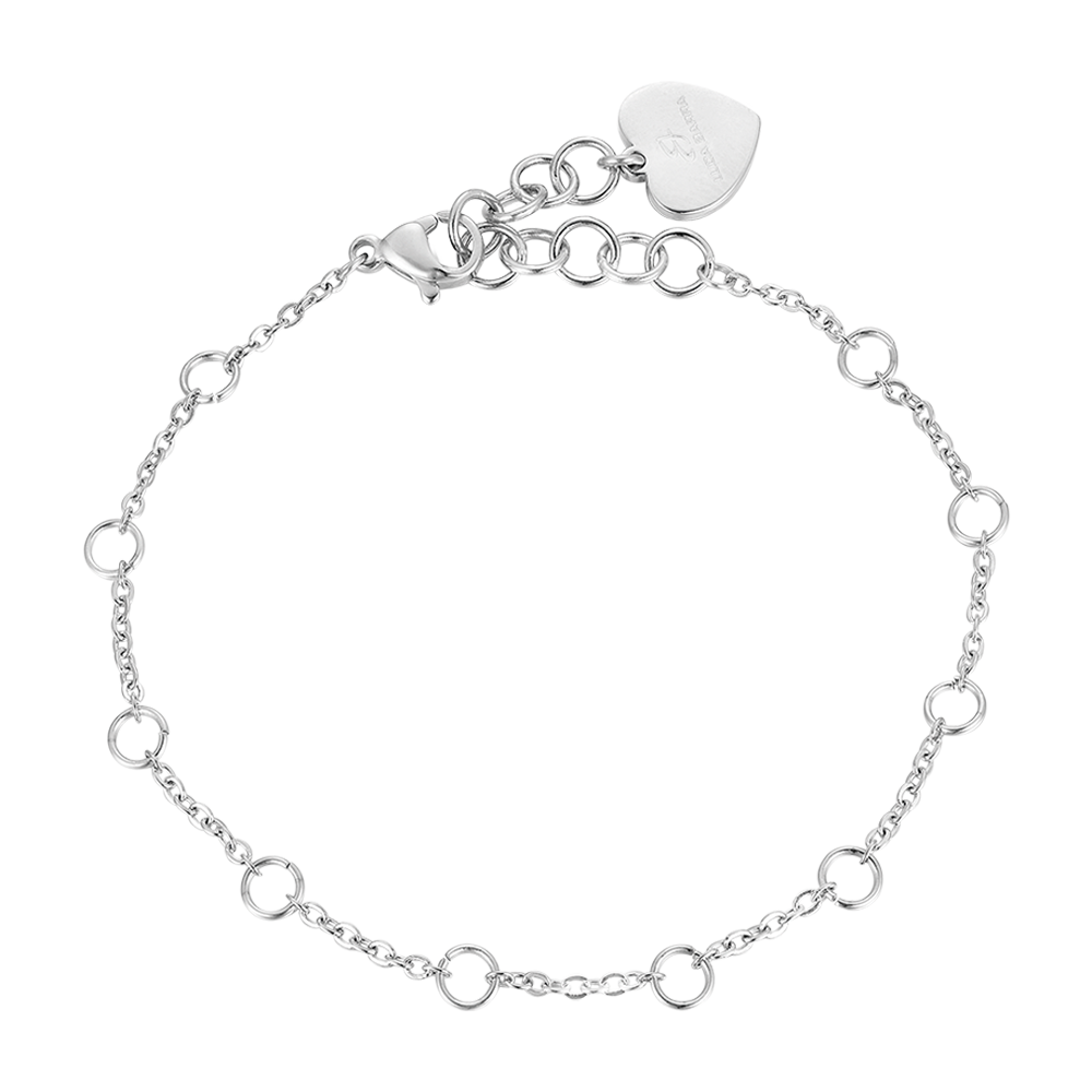 PULSERA DE ACERO PARA MUJER CON CÍRCULOS