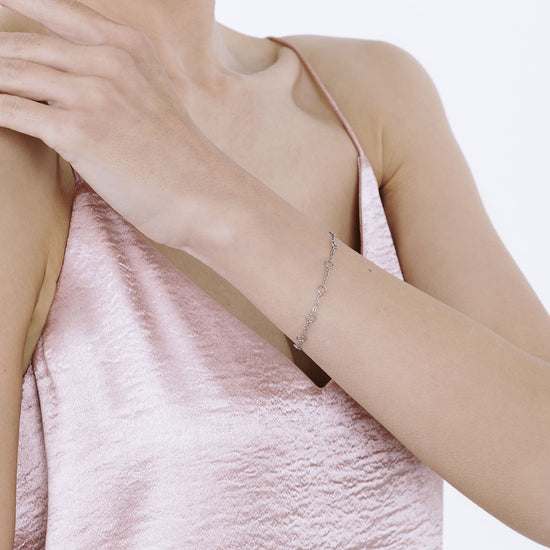 IP BRAZALETE DE ACERO ROSA PARA MUJER