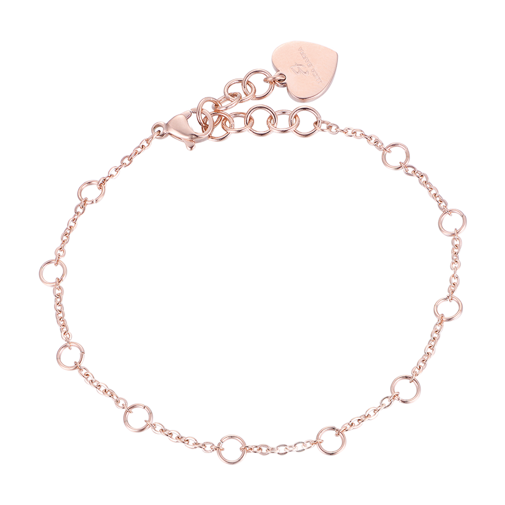 IP BRAZALETE DE ACERO ROSA PARA MUJER