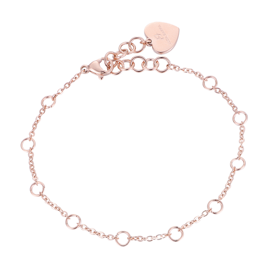 IP BRAZALETE DE ACERO ROSA PARA MUJER
