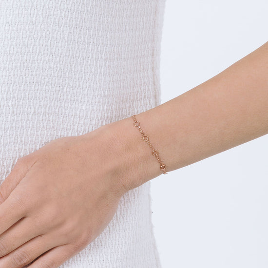 IP BRAZALETE DE ACERO ROSA PARA MUJER