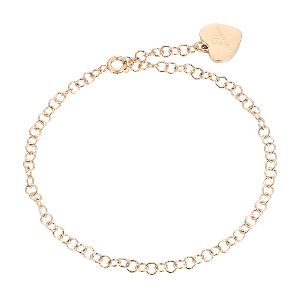 PULSERA DE ACERO PARA MUJER CON LLANTAS DE ORO IP Luca Barra