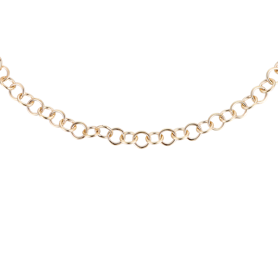 PULSERA DE ACERO PARA MUJER CON CIRCULOS DE ORO IP