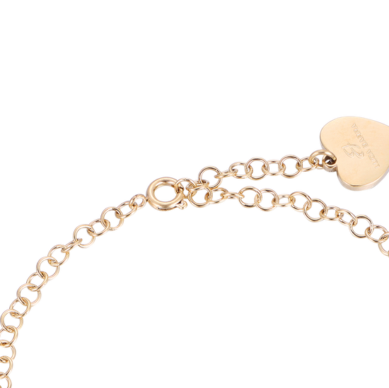 PULSERA DE ACERO PARA MUJER CON CIRCULOS DE ORO IP