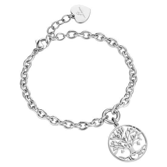 PULSERA DE ACERO PARA MUJER CON COLGANTE DEL ÁRBOL DE LA VIDA Luca Barra