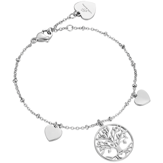 PULSERA DE ACERO PARA MUJER CON ÁRBOL DE LA VIDA Luca Barra