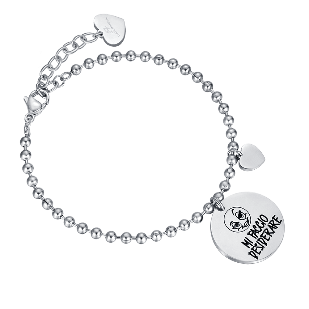 PULSERA DE ACERO PARA MUJER CON LA FRASE I MAKE MYSELF WANTED