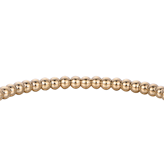 PULSERA DE ACERO DORADO CON CRISTALES BLANCOS