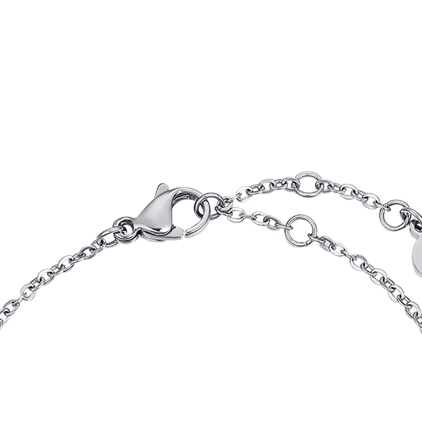PULSERA DE ACERO CON PIEDRAS DE SOMBRA DORADAS