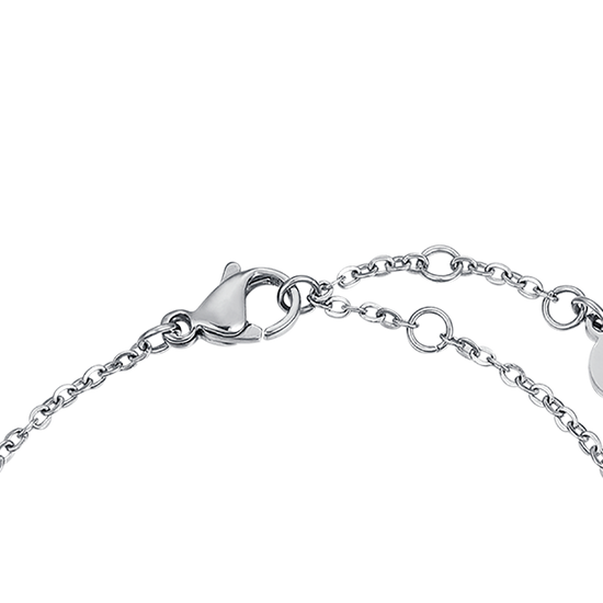 PULSERA DE ACERO CON PIEDRAS DE SOMBRA DORADAS