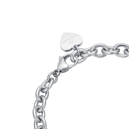 PULSERA DE ACERO PARA SEÑORAS CON CORAZÓN GRACIAS PROF.
