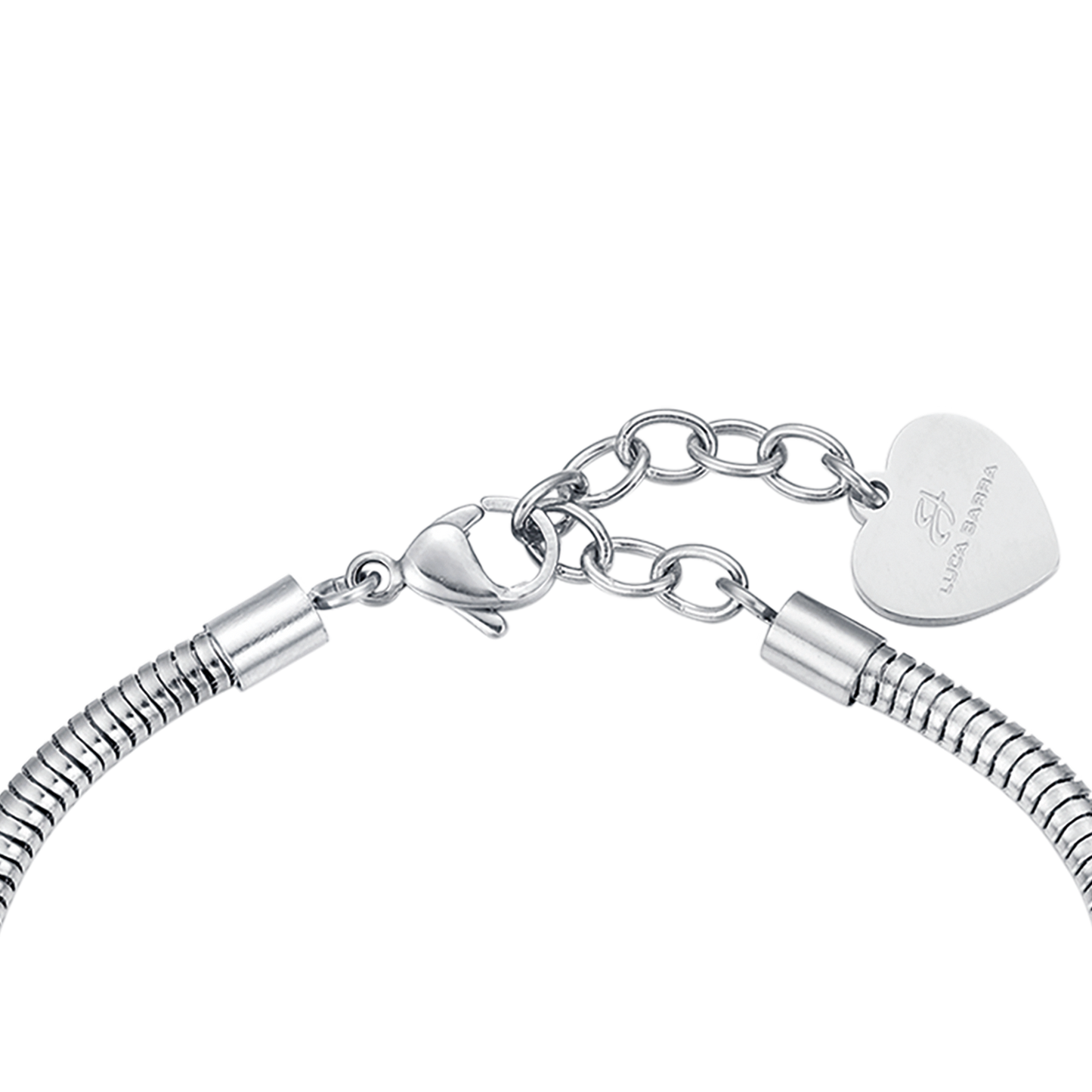 PULSERA DE ACERO ESTRELLA PARA MUJER CON CRISTALES BLANCOS
