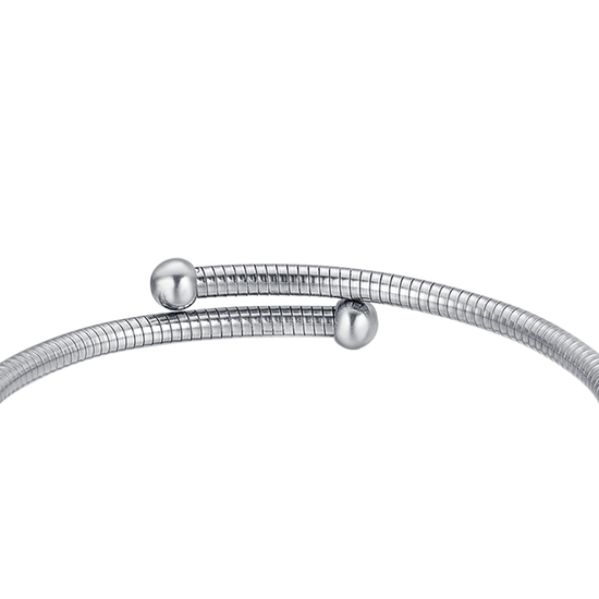 PULSERA DE ACERO CON CASA CON CRISTALES BLANCOS Y CORAZONES DE ACERO