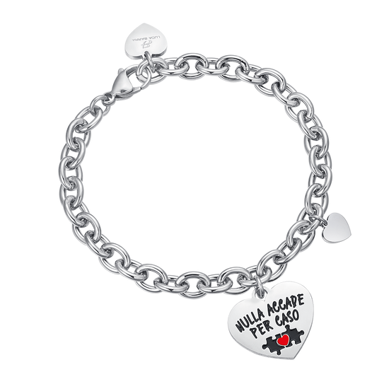 BRAZALETE DE ACERO PARA MUJER NADA SUCEDE POR CASUALIDAD