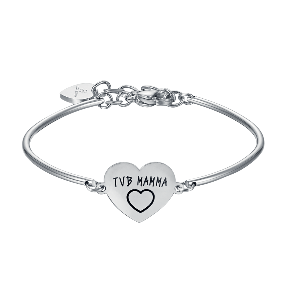 PULSERA DE ACERO PARA MUJER CON INSCRIPCIÓN TVB MUM